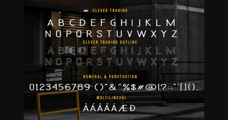 Clever Trading Font Poster 8