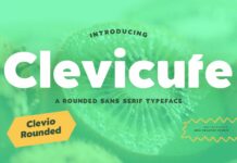 Clevicute Font Poster 1