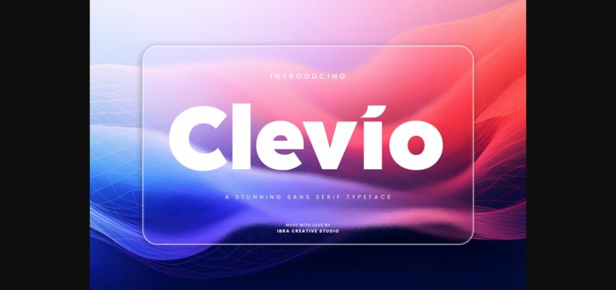 Clevio Font Poster 3