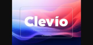 Clevio Font Poster 1