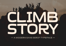 Climb Story Font Poster 1