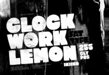 Clockwork Lemon Font Poster 1
