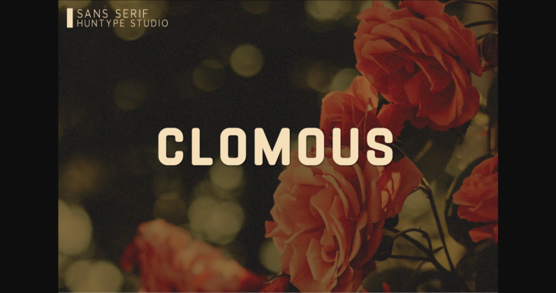 Clomous Font Poster 3