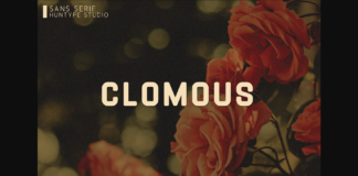 Clomous Font Poster 1