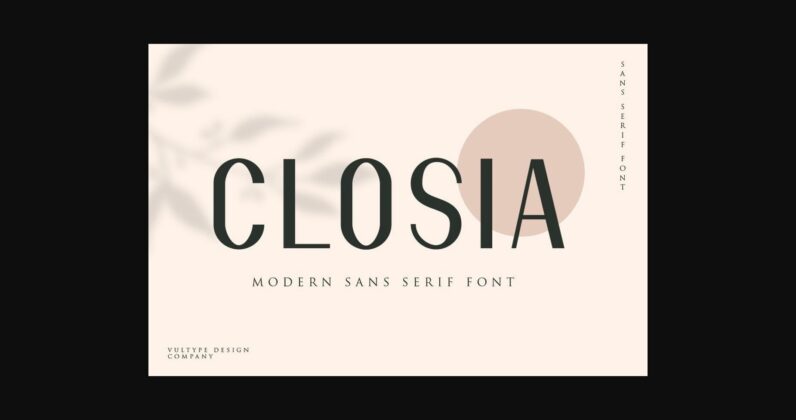 Closia Font Poster 3