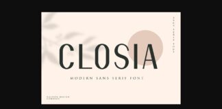 Closia Font Poster 1