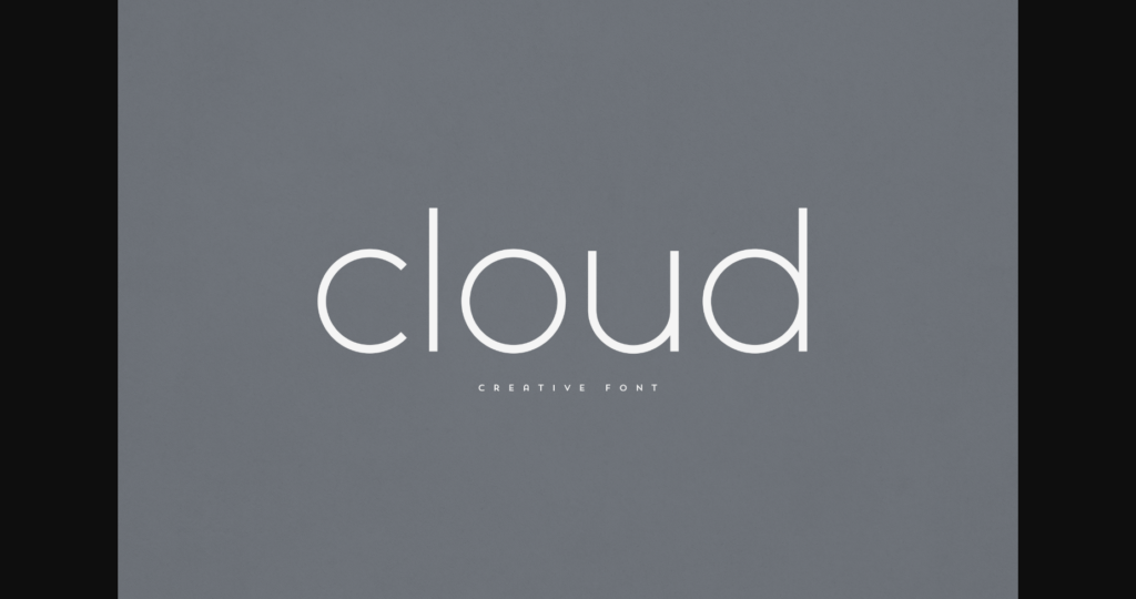 Cloud Font Poster 3
