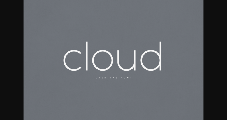 Cloud Font Poster 3