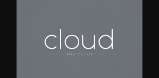 Cloud Font Poster 1