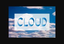 Cloud Font Poster 1