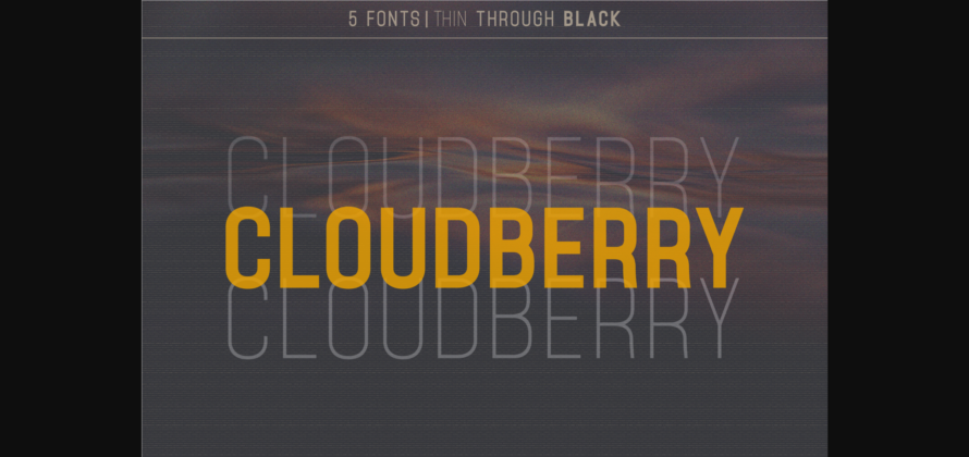 Cloudberry Font Poster 3