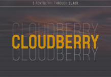 Cloudberry Font Poster 1