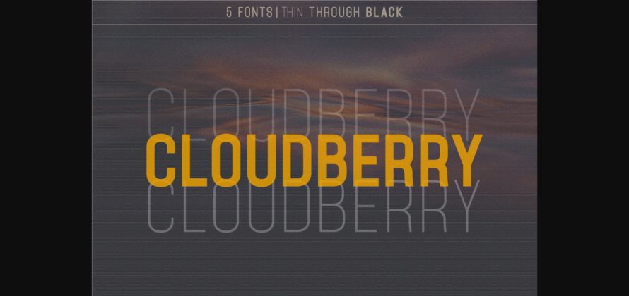 Cloudberry Font Poster 1