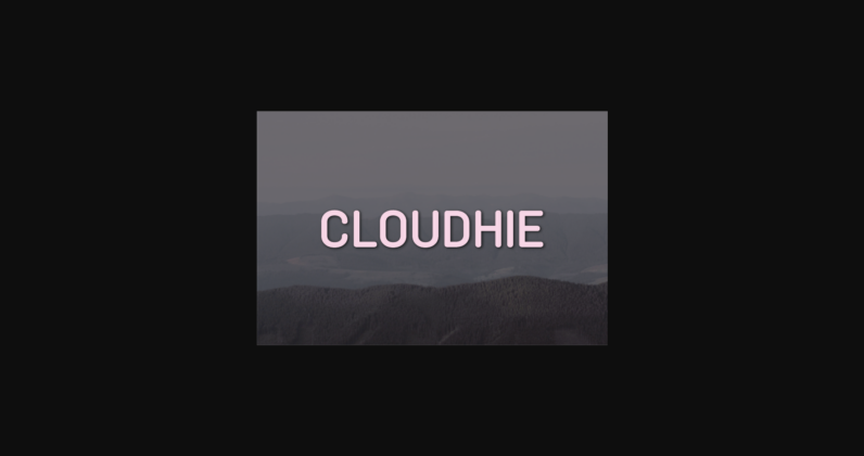 Cloudhie Font Poster 3