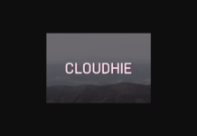 Cloudhie Font Cloudhie Font Poster 1