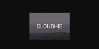 Cloudhie Font Poster 1