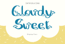 Cloudy Sweet Font Poster 1