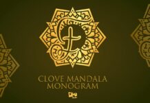 Clove Mandala Monogram Font Poster 1