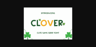Clover Font Poster 1