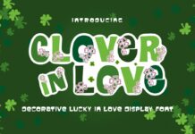 Clover in Love Font Poster 1