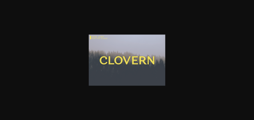 Clovern Font Poster 3