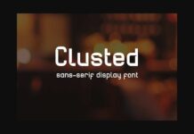 Clusted Font Poster 1