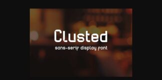 Clusted Font Poster 1