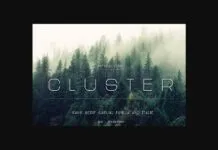 Cluster Font Cluster Font Poster 1
