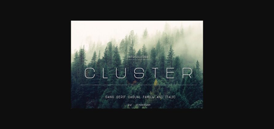 Cluster Font Poster 1