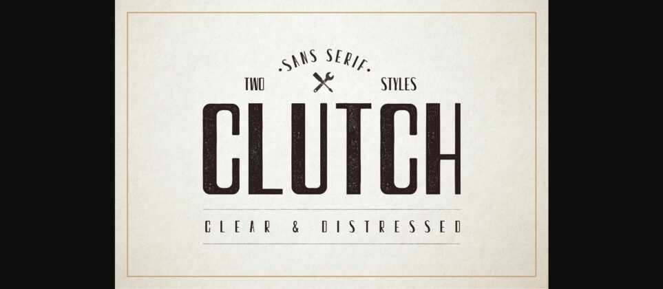 Clutch Font Poster 1