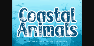 Coastal Animals Font Poster 1