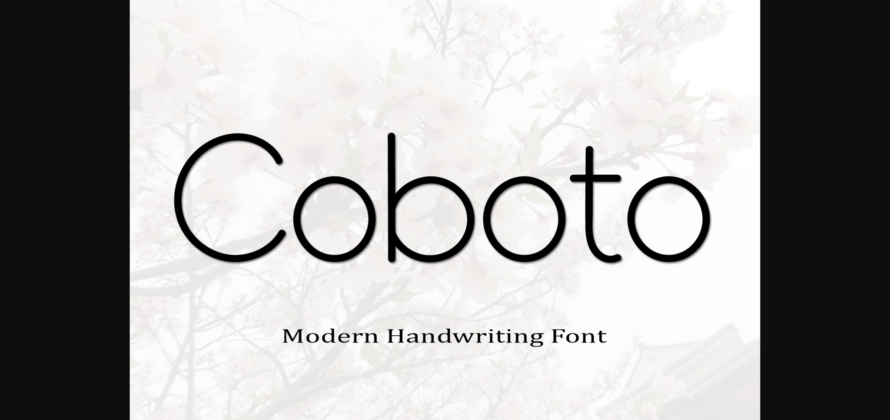 Coboto Font Poster 3