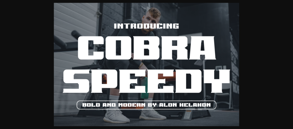 Cobra Speedy Font Poster 3
