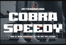 Cobra Speedy Font Poster 1