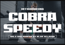 Cobra Speedy Font Cobra Speedy Font Poster 1