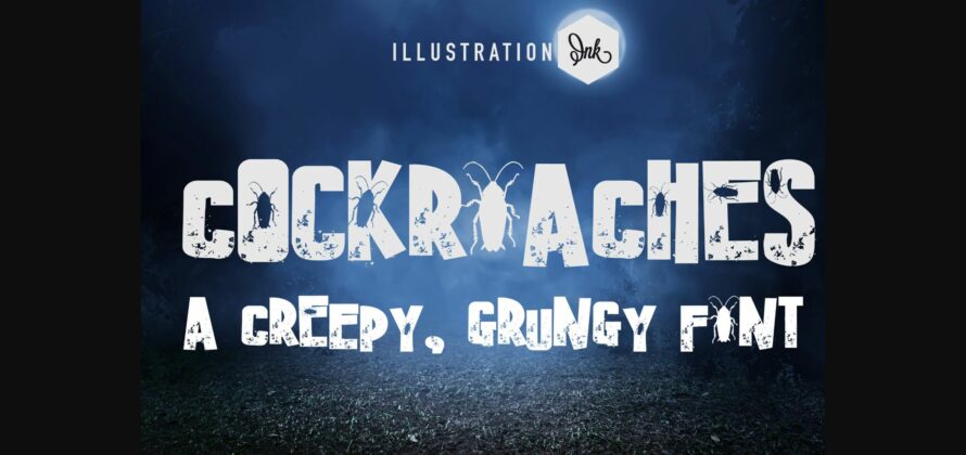 Cockroaches Font Poster 3