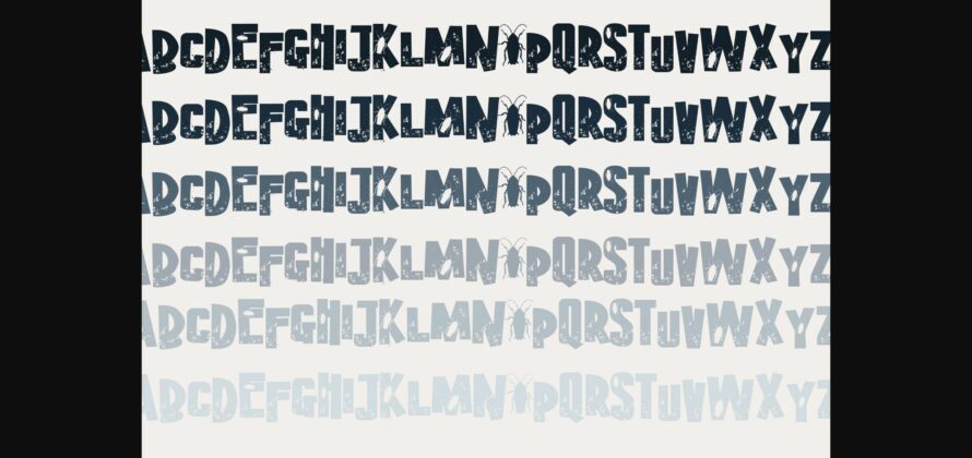 Cockroaches Font Poster 7