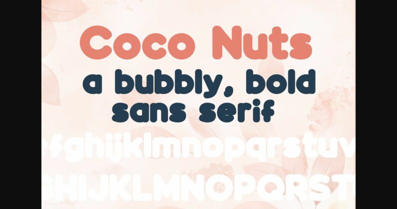 Coco Nuts Font Poster 3