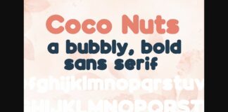 Coco Nuts Font Poster 1
