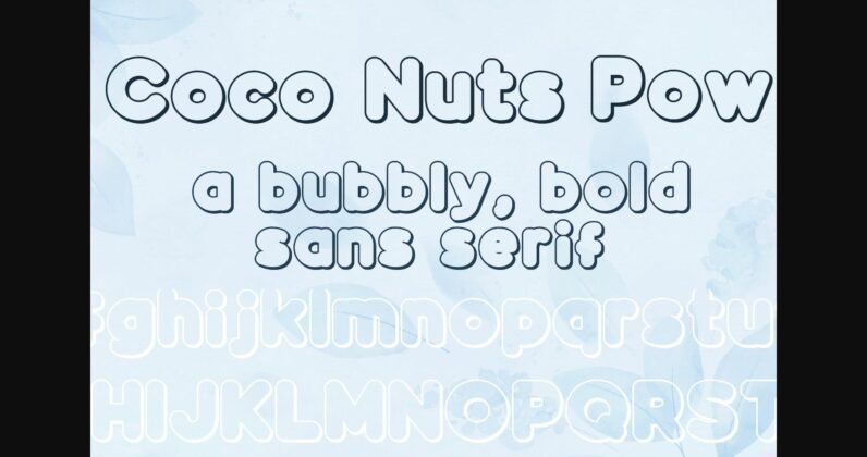 Coco Nuts Font Poster 10