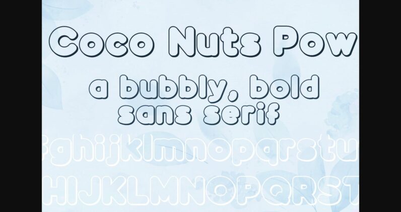 Coco Nuts Font Poster 10
