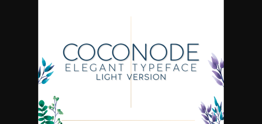 Coconode Light Font Poster 3