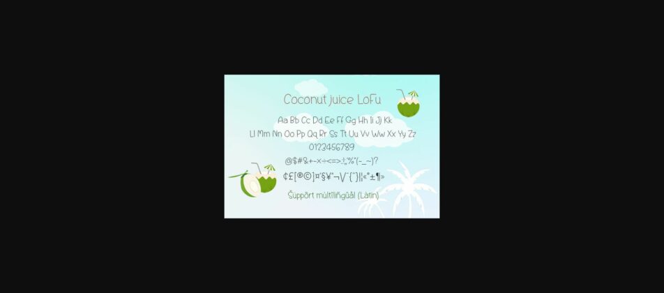 Coconut Juice Lofu Font Poster 4