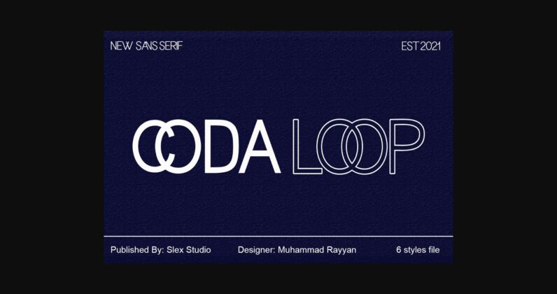 Coda Loop Font Poster 3