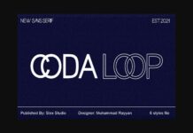 Coda Loop Font Poster 1