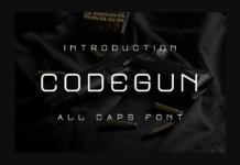 Codegun Font Poster 1