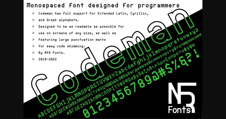 Codeman Font Poster 4