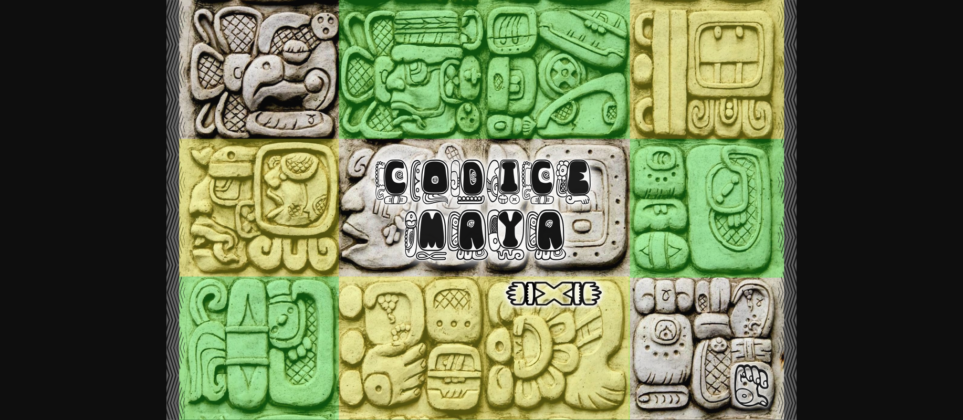 Codice Maya Font Poster 3