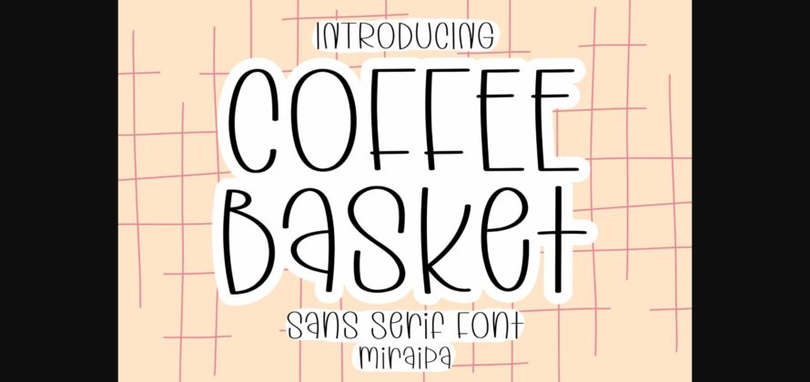 Coffee Basket Font Poster 3
