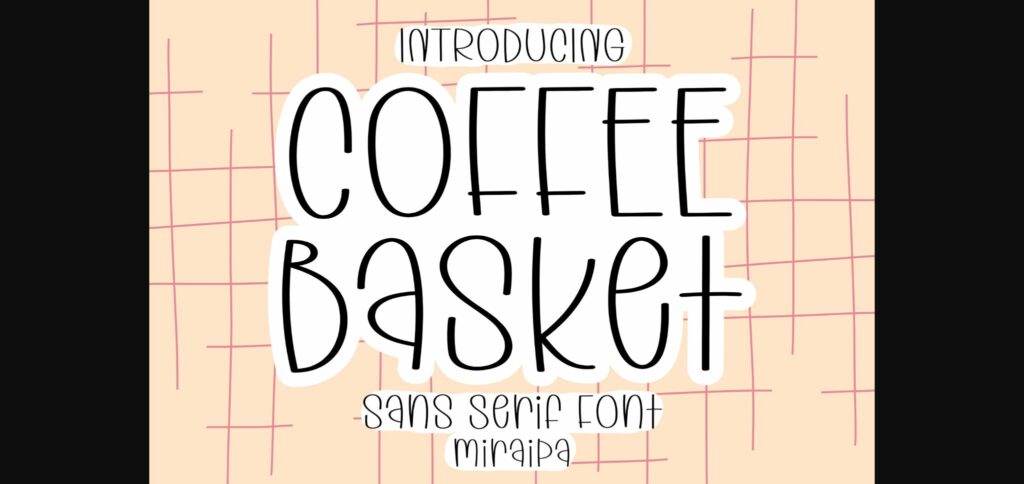 Coffee Basket Font Poster 1